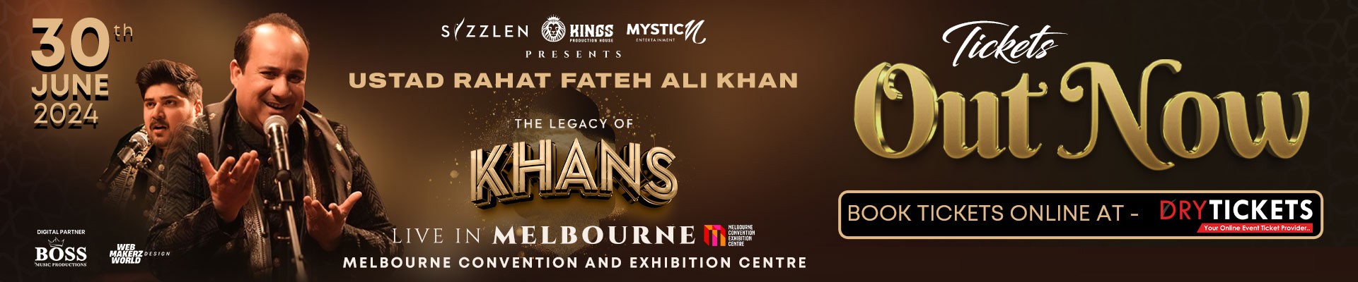 The Legacy of KHANS - Ustad Rahat Fateh Ali Khan Live In Concert Melbourne