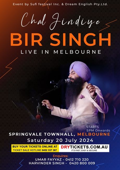 Chal Jindiye - BIR SINGH Live In Melbourne 2024