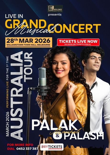 Palak Muchhal & Palash Muchhal Live In Grand Musical Concert In Melbourne 2026