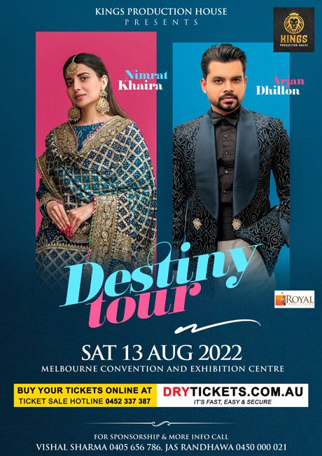 Destiny Tour By Nimrat Khaira & Arjan Dhillon Live In Concert Melbourne