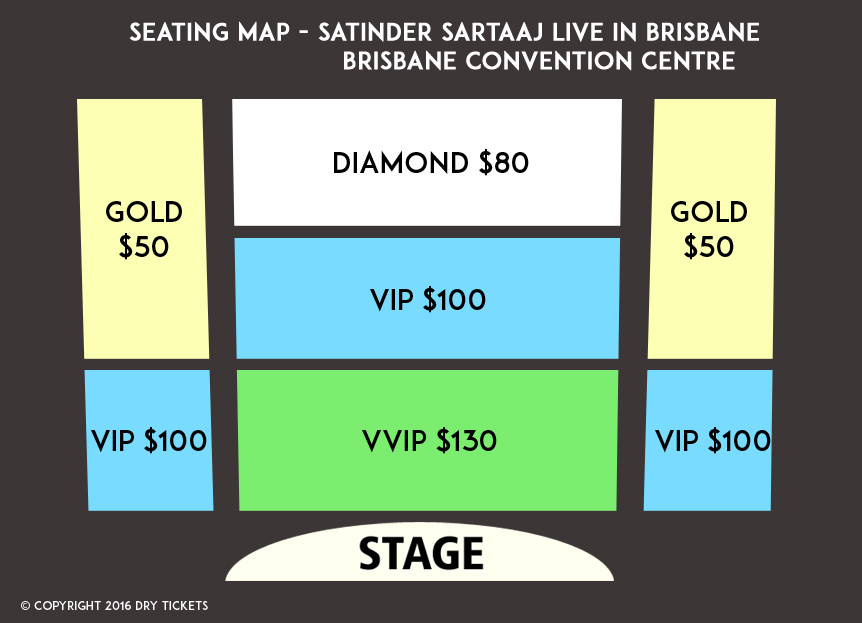 Satinder Sartaaj Live In Brisbane 2016 Seating Map