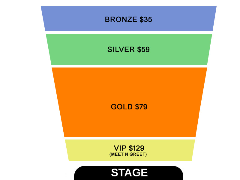 The 3 Idiots Comedy Night In Sydney Seating Map